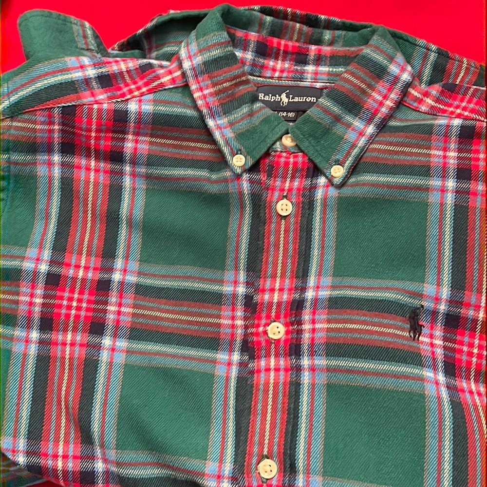 Ralph Lauren Flannel Button Down for Boys